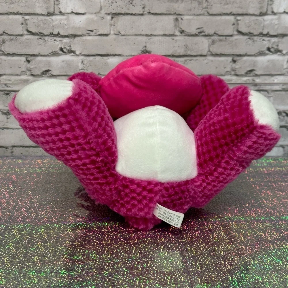 Circus Circus Pink BEAR I Love Reno Plush Waffle Fur Bow Heart Stuffed Animal